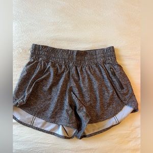 GRAY LULULEMON SHORTS- SIZE 8- LIKE NEW